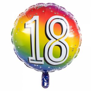 Folieballon '18' - Ø 45 cm