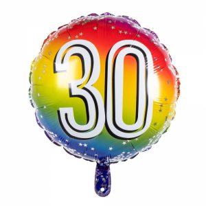 Folieballon '30' - Ø 45 cm