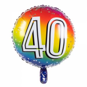 Folieballon '40' - Ø 45 cm