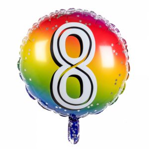 Folieballon '8' - Ø 45 cm
