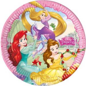 Set 8 papieren bordjes - Princess Dreaming (ø 23cm)