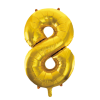 Folieballon Goud 8' - 86cm