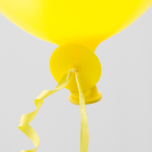 100 automatische snelsluiters met lint - geel