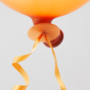 100 automatische snelsluiters met lint - oranje
