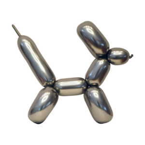 Modelleerballonen - Chrome - Space grijs - 100st