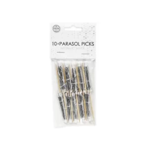 10 Parasol prikkers - Zilver