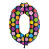 Folieballon - stippen- '0' (86 cm)