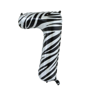 Folieballon - zebra - '7' (86 cm)