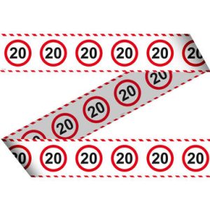 Afzetlint - 20 Jaar Verkeersbord (15m)