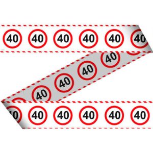 Afzetlint - 40 Jaar Verkeersbord (15m)