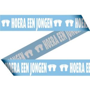Blauw Afzetlint Geboorte Jongen (15m)