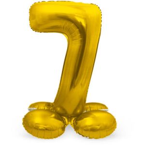 Staande folieballon - Goud - '7' (72cm)