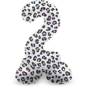 Staande folieballon - Panter - '2' (72cm)