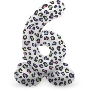 Staande folieballon - Panter - '6' (72cm)