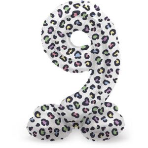 Staande folieballon - Panter - '9' (72cm)