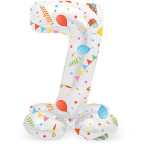 Staande folieballon - Party - '7' (72cm)