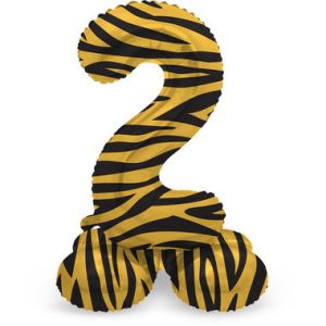 Staande folieballon - Tijger - '2' (72cm)