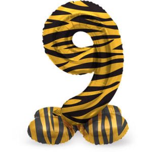 Staande folieballon - Tijger - '9' (72cm)