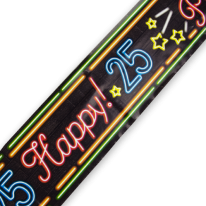 Neon Afzetlint - '25' (12m)