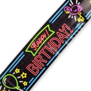 Neon Afzetlint - Happy Birthday (12m)