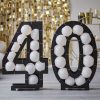 Ballonmozaïek Cijferstandaard '40' - Zwart
