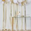 Achtergrond Party Streamers - Metallic Goud