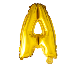 Folieballon letter 'A' - Goud - 41cm