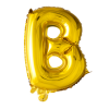 Folieballon letter 'B' - Goud - 41cm
