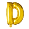 Folieballon letter 'D' - Goud - 41cm