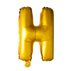 Folieballon letter 'H' - Goud - 41cm
