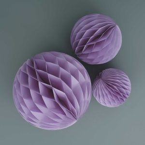 Honeycomb Papieren Decoratie - Paars